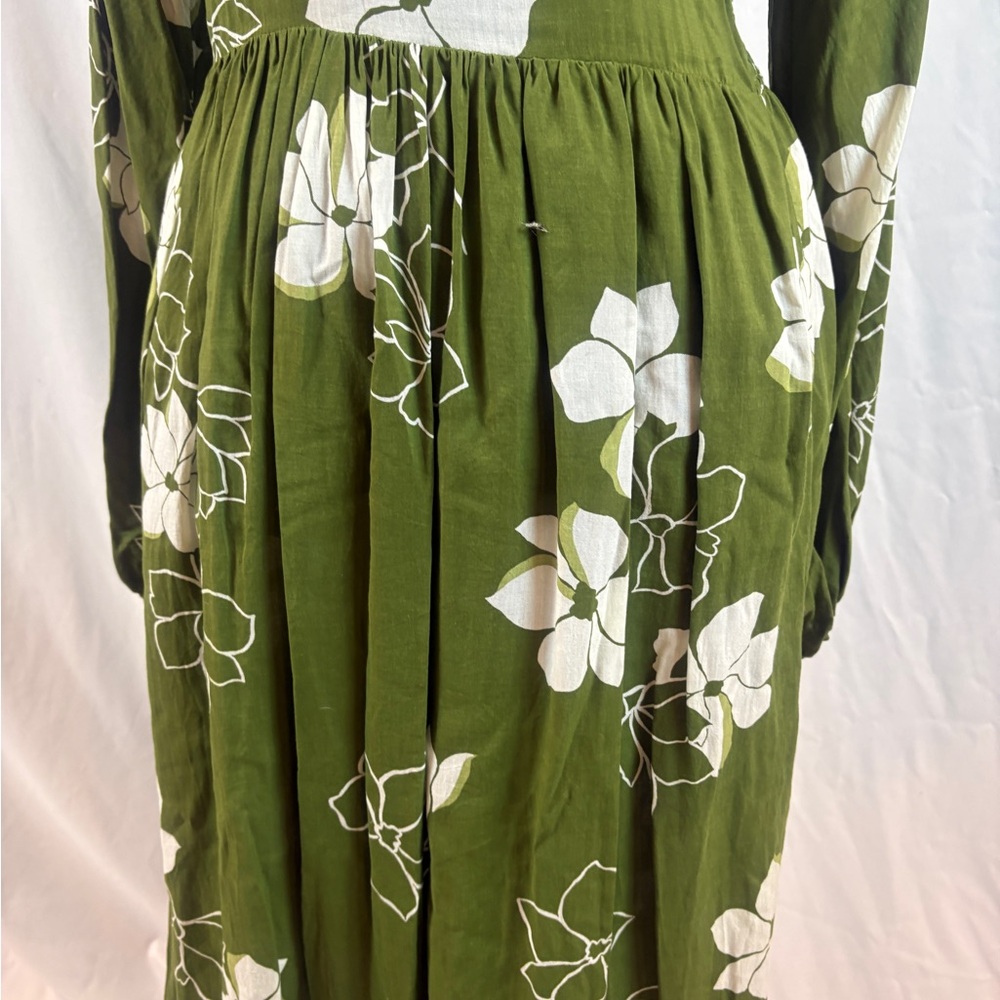 Billabong Green Floral Long Sleeve Dress - Picture 5 of 11